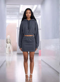 Luxury Streetwear Cropped Hoodie